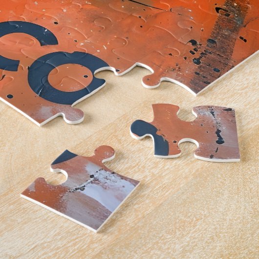 Vintager Rennwagen in Monaco Kunst Puzzle (Seite)