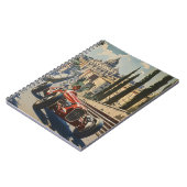 Vintager Rennwagen in Rom Notizblock (Linke Seite)