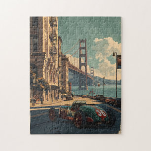 Vintager Rennwagen in San Francisco Puzzle