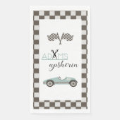 Vintager Rennwagen Serviette (Vorderseite)