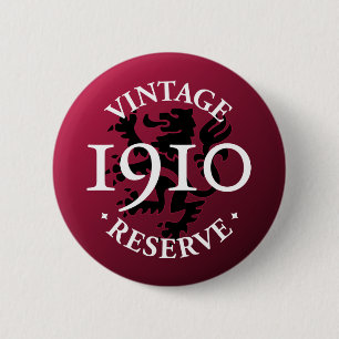 Vintager Reserve Pinback Knopf 1910 Button