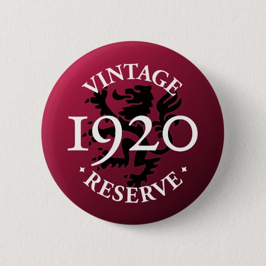 Vintager Reserve Pinback Knopf 1920 Button (Vorderseite)