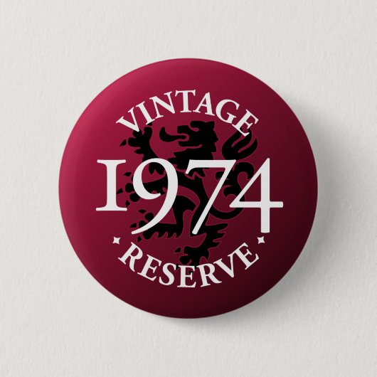 Vintager Reserve Pinback Knopf 1974 Button (Vorderseite)