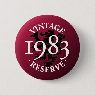 Vintager Reserve Pinback Knopf 1983 Button