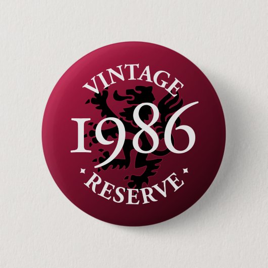 Vintager Reserve Pinback Knopf 1986 Button (Vorderseite)