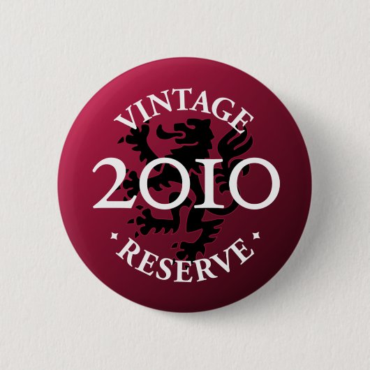 Vintager Reserve Pinback Knopf 2010 Button (Vorderseite)