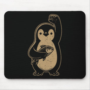 Vintager Resist-Pinguin-Aktivismus gegen Trump-Zöl Mousepad