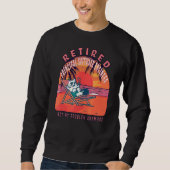 Vintager Retir des übermüdeten Hauptsoftwareingeni Sweatshirt (Vorderseite)