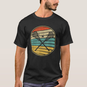 Vintager Retro 60er 70er Style Lacrosse Stick Play T-Shirt