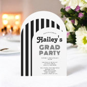 Vintager Retro 70er Foto Abschluss Einladung