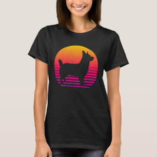 Vintager Retro 80er Jahre Style Corgi T-Shirt