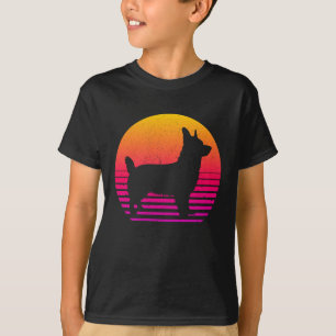 Vintager Retro 80er Jahre Style Corgi T-Shirt