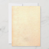 Vintager Retro alter Vorschlag Hochzeit speichern Einladung (Rückseite)