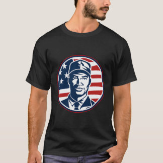 Vintager Retro-amerikanischer Flag-Design 4. Juli  T-Shirt