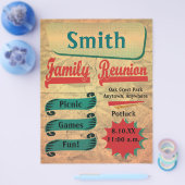 Vintager Retro-Ansammlung Wiedersehen-Flyer Flyer (Einzeln)