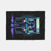 Vintager Retro-Arkade 3 des Videospiels Fleecedecke (Vorderseite (Horizontal))