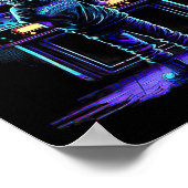Vintager Retro-Arkade 3 des Videospiels Poster (Ecke)