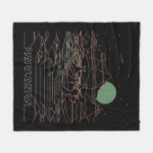 Vintager Retro Badlands Nationalpark Süd Dakota Fleecedecke (Vorderseite (Horizontal))