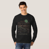Vintager Retro Badlands Nationalpark Süd Dakota T-Shirt (Vorne ganz)