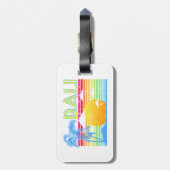 Vintager Retro Bali Gepäckanhänger (Rückseite vertikal)