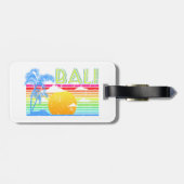 Vintager Retro Bali Gepäckanhänger (Rückseite horizontal)