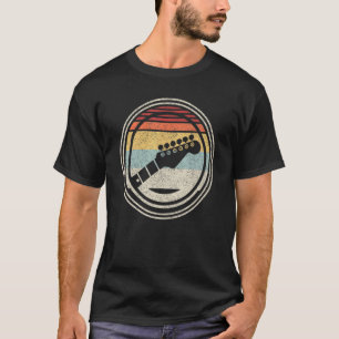 Vintager Retro Bass Gitarre Headstock Bassist und  T-Shirt
