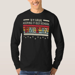 Vintager Retro Behielt es alte Schule seit 1982 T-Shirt