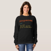 Vintager Retro Beste Stepmutter je Definition Funn Sweatshirt (Vorne ganz)