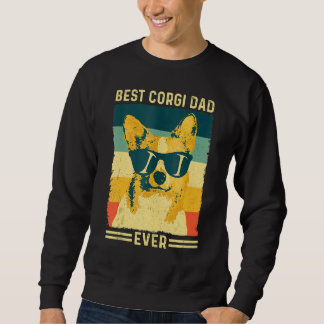 Vintager Retro Bester Corgi-Vater je Vatertag Do Sweatshirt