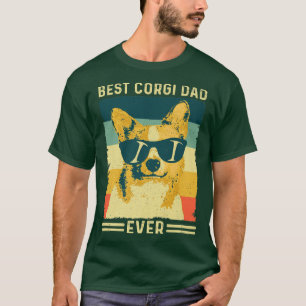 Vintager Retro Bester Corgi-Vater je Vatertag Do T-Shirt