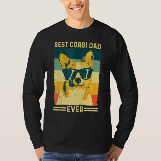 Vintager Retro Bester Corgi-Vater je Vatertag Do T-Shirt