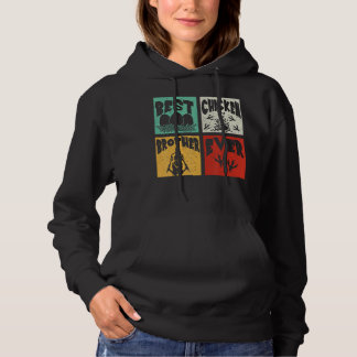 Vintager Retro Bester Hühnerbruder je Bauer Fan Hoodie
