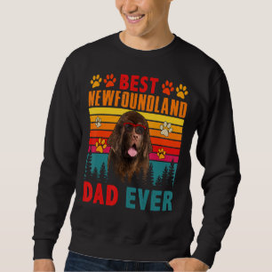 Vintager Retro Bester Neufundland-Vater je Niedlic Sweatshirt