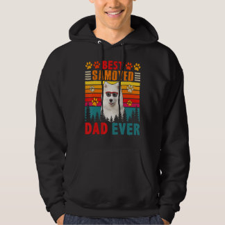 Vintager Retro Bester Samoyed Vater je Niedlicher  Hoodie