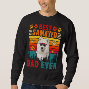Vintager Retro Bester Samoyed Vater je Niedlicher Sweatshirt