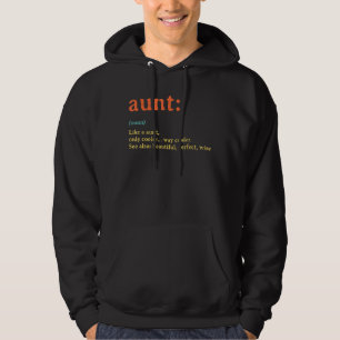Vintager Retro-Bester Tante je Definition Funny Mo Hoodie