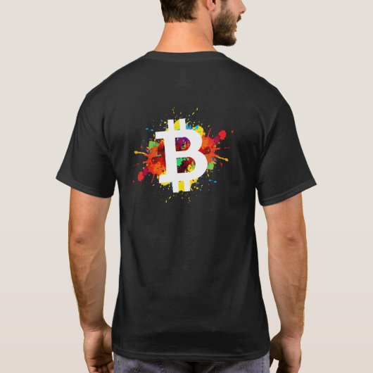 Vintager Retro-Bitcoin-Krypto T-Shirt (Rückseite)