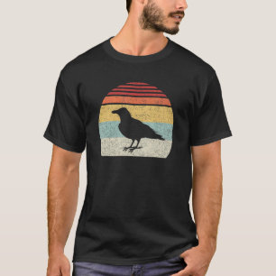 Vintager Retro Black Crow Raven Bird T-Shirt