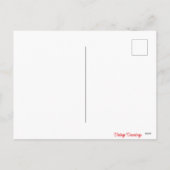 Vintager Retro Boy Girl Valentinstag Feiertagspostkarte (Rückseite)