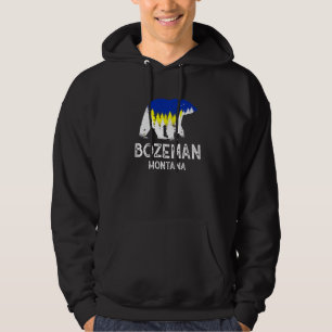 Vintager Retro Bozeman Montana Grizza Bär Hoodie