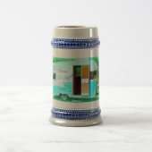 Vintager Retro-Camper Bierglas (Mittel)