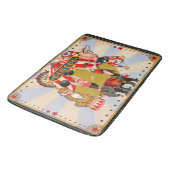 Vintager Retro-Circus Badematte (Schrägansicht)