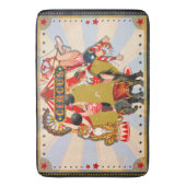Vintager Retro-Circus Badematte (Vorderseite Vertikal)