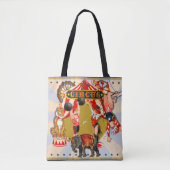 Vintager Retro-Circus Tasche (Vorderseite)