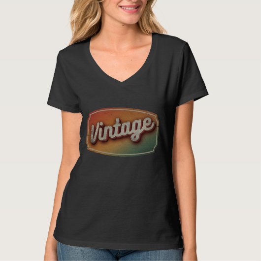 VINTAGER RETRO CLASSIC-GIFT-T - Shirt (Vorderseite)
