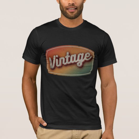 VINTAGER RETRO CLASSIC-GIFT-T - Shirt (Vorderseite)