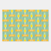 Vintager Retro-Cocktail im Sommer Geschenkpapier Set (Vorderseite 2)