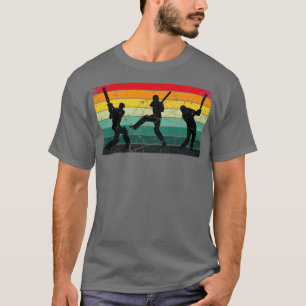 Vintager Retro Cricket Summer Cricket English Retr T-Shirt