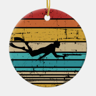 Vintager Retro der Spearfish Keramik Ornament
