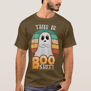 Vintager Retro Dies ist Bootschild lustiges Hallow T-Shirt